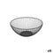 Fruitschaal Confortime Zwart Metaal 24,5 x 24,5 x 10 cm (12 Stuks)