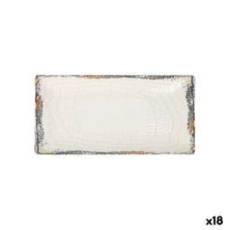 Serveerschaal La Mediterránea Albus Rechthoekig 30 x 15 x 2 cm (18 Stuks)