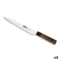 Keukenmes Quttin YANAGIBA Takamura Bruin Zilverkleurig 20 cm (12 Stuks)