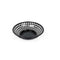 Broodmand Zwart Plastic Rond 19,6 x 19,6 x 4,6 cm (24 Stuks)