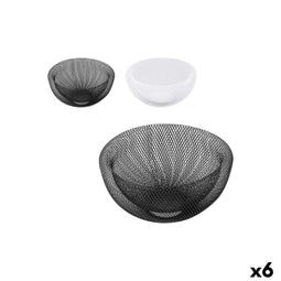 Fruitschaal Confortime Metaal 30 x 30 x 13,5 cm (6 Stuks)