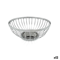 Broodmand My Bar Zilverkleurig Metaal ø 20,5 x 8,5 cm (12 Stuks)