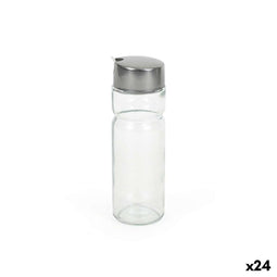 Flesje Quttin Transparant Zilverkleurig Glas 0,2 L 5 x 5 x 15 cm (24 Stuks)