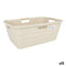 Wasmand Tontarelli Maya Beige Plastic 54,5 x 37,5 x 22 cm (12 Stuks)