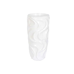 Grondlegger Home ESPRIT Wit Glasvezel Golven 35 x 35 x 71 cm