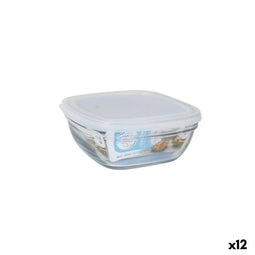 Lunchbox Duralex Wit Transparant 610 ml (12 Stuks)