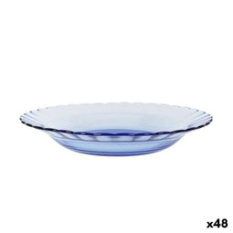 Diep bord Duralex Picardie Blauw Ø 23 cm (48 Stuks)