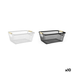 Veelzijdige mand Confortime Metaal 33,2 x 22,6 x 13,5 cm (10 Stuks)