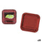 Bordenset Algon Rood 26 cm 3 Onderdelen (18 Stuks)