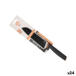 Keukenmes MasterChef Zwart Zilverkleurig 18 cm (24 Stuks)