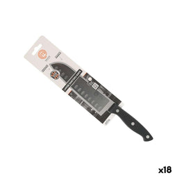 Keukenmes MasterChef Zwart Zilverkleurig 18 cm (18 Stuks)