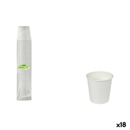 Glazenset Algon Wit 80 ml 50 Onderdelen (18 Stuks)