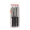 Vleesmessenset Cuyfor Zwart Zilverkleurig 12 cm 6 Onderdelen (24 Stuks)