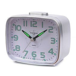 Radioklok Timemark 12 x 9,5 x 6,5 cm Traditioneel Analoog Zilverkleurig
