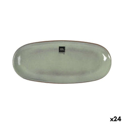 Serveerschaal La Mediterránea Macarella green Ovalen 29 x 13,5 x 2,4 cm (24 Stuks)