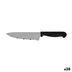 Keukenmes Quttin Laser Zwart Zilverkleurig 28 x 6 x 1,3 cm (28 Stuks)