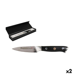 Schilmes Quttin Damaskus Zwart Zilverkleurig Roestvrij staal 9 cm (2 Stuks)