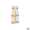 Specerijenset Quttin Bruin Transparant Glas Bamboe 0,5 L 2 Onderdelen (12 Stuks)