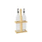 Specerijenset Quttin Bruin Transparant Glas Bamboe 0,5 L 2 Onderdelen (12 Stuks)