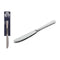 Messen Set Quttin Classic Zilverkleurig Roestvrij staal 21,6 x 1,8 cm 2 Onderdelen (12 Stuks)