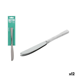 Messen Set Quttin Madrid Roestvrij staal 22 x 1,7 cm 2 Onderdelen (12 Stuks)