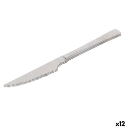 Vleesmessenset Quttin Madrid Zilverkleurig Roestvrij staal 21 x 2 x 0,5 cm 2 Onderdelen (12 Stuks)