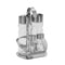 Specerijenset Transparant Zilverkleurig (12 Stuks)