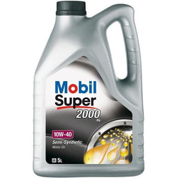 MOBIL Super 2000 - 10W40 Benzine Touring Car Motorolie - Semi-synthetisch - 5L