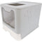 Toilethuis - M HUISDIEREN - SILE TOP - Grijs - 51 x 41 x 12,5 cm - Praktisch, uitneembaar, schuif...
