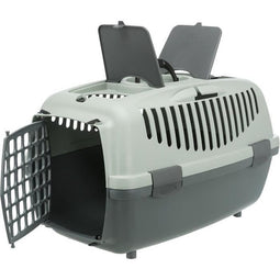 TRIXIE Capri 3 transportbox - S - 40 x 38 x 61 cm - Antraciet, grijs en groen - Voor honden