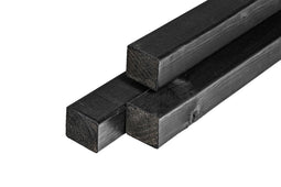 Tuindeco - Paal Midden-Europees grenen 6,8x6,8x300 cm zwart Tuindeco