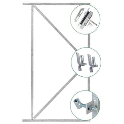 Tuindeco - Ijzeren deurframeset compleet 155x90 cm Tuindeco
