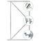 Tuindeco - Ijzeren deurframeset compleet 155x90 cm Tuindeco