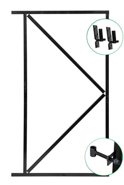 Tuindeco - IJzeren deurframe 155x120 cm zwart Tuindeco