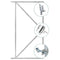 Tuindeco - Ijzeren deurframeset compleet 155x120 cm Tuindeco