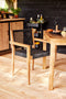 Tuindeco - Teak stapelbare tuinstoel Toledo (set van 2 stoelen) Tuindeco