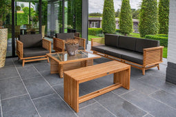 Tuindeco - Riverside teak fauteuil incl kussens Tuindeco