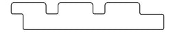 Tuindeco - Thermoline vuren triple profiel 2,6x14,0x450 cm Tuindeco