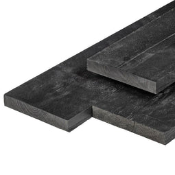 Tuindeco - Plank Midden-Europees grenen zwart gespoten 2,0x20,0x400 cm Tuindeco