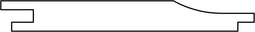Tuindeco - Overhangend rabat Midden-Europees grenen 1,8x14,5x400 cm Tuindeco