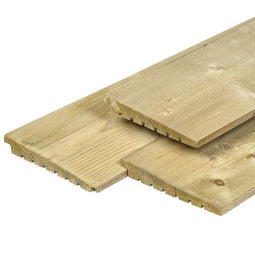 Tuindeco - Zweeds rabat Excellent Noord-Europees vuren groen 1,4/2,8x19,5x240 cm Tuindeco