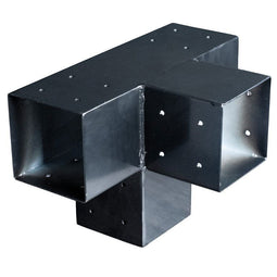 Tuindeco - Paalverbinder 4-weg T-model t.b.v. 15 cm paal Tuindeco