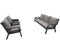 Driesprong collection - Domenico loungeset 3 delig antraciet zonder tafel