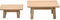 Garden impressions - Lunar 87x87xH35 cm en 69,5x69,5xH26 cm acacia white wash