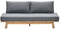 Garden impressions - Lunar 2-zits bank acacia white wash/rope dark grey/mystic grey