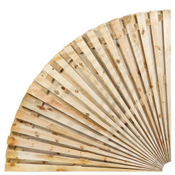 Tuindeco - Kwartronde cirkel dubbelzijdig 1/4 dia. 150 cm Tuindeco