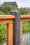Tuindeco - Afdekregel piramide hardhout 180 cm Tuindeco