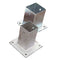 Tuindeco - Paalhouder op plaat 7,1x7,1x13 cm Tuindeco