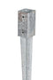 Tuindeco - Paalhouder met punt 9,1x9,1x90 cm Tuindeco