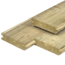 Tuindeco - Damwand Midden-Europees grenen 4,0x17,0x300 cm Tuindeco